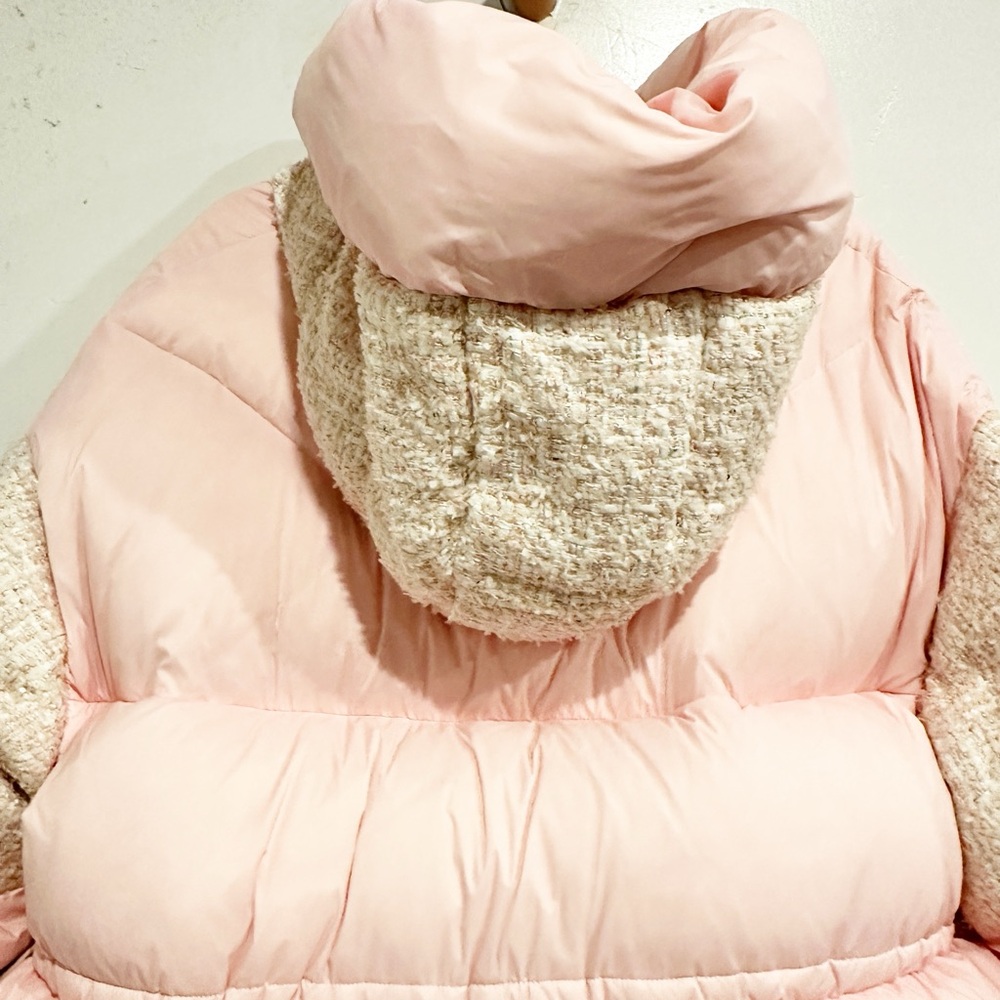 NWT Nicole Benisti Matignon Tweed Coat in Powder Pink Size XXS - Picture 9 of 15